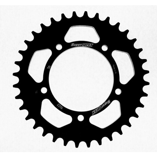 Hliníková reťazová rozeta SUPERSPROX RAL-1022:36-BLK čierna