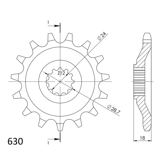 Reťazové koliečko SUPERSPROX CST-523:16