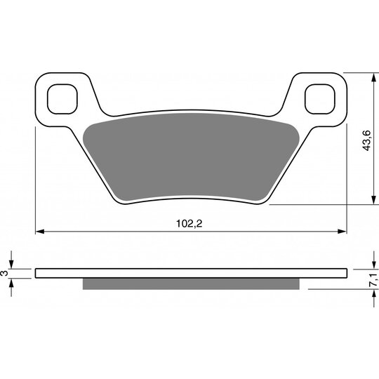 Brzdové obloženie GOLDFREN 314 AD  STREET
