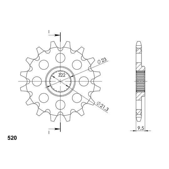 Reťazové koliečko SUPERSPROX CST-1577:15 15T, 520
