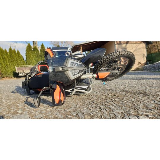 RDmoto padací rám - KTM 790 Adventure / R 2019- /komplet čierny /CF130KD