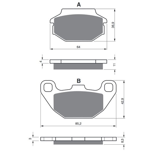 Brzdové obloženie GOLDFREN 183 AD