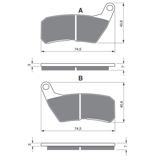 Brzdové obloženie GOLDFREN 321 S3