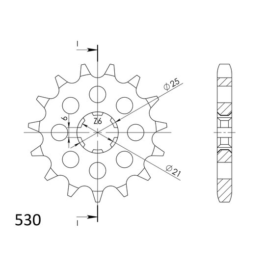 Reťazové koliečko SUPERSPROX CST-509:15 15T, 530