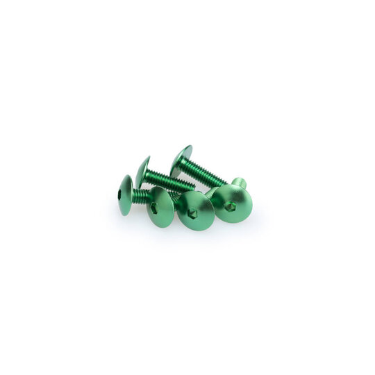 Skrutky PUIG ANODIZED 0657V zelená M6 x 20 mm (6ks)