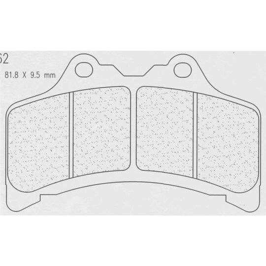 Brzdové obloženie CL BRAKES 2362 A3+