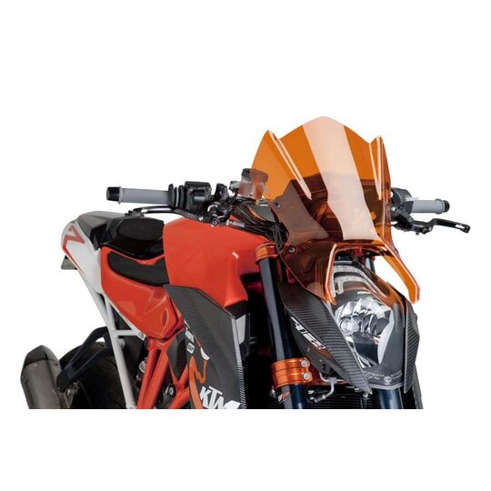 Plexi na motorku PUIG NEW. GEN SPORT 7014T oranžová