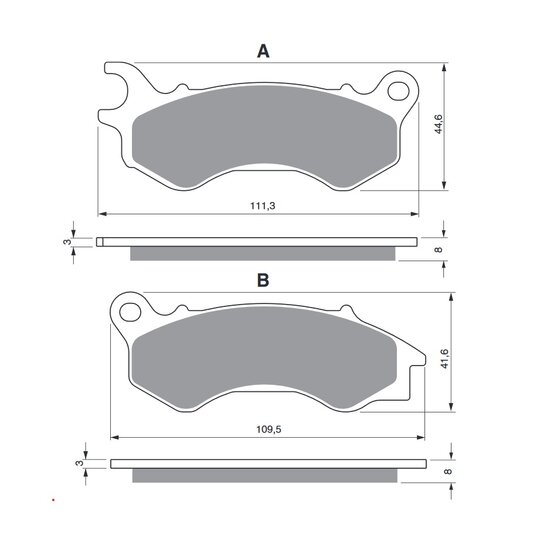 Brzdové obloženie GOLDFREN 299 AD  STREET