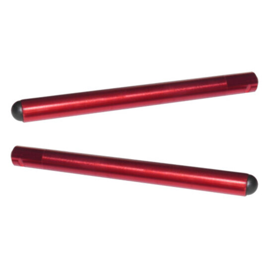 Clip-ons ACCOSSATO aluminium, 250mm with caps, Red