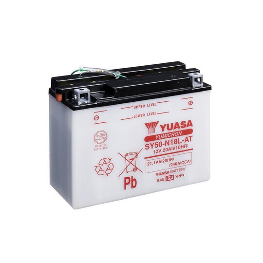 Yumicron battery with acid YUASA SY50-N18L-AT