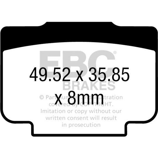 Brzdové obloženie EBC GPFAX730HH