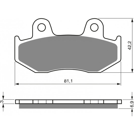 Brzdové obloženie GOLDFREN 103 K5