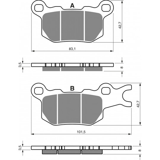 Brzdové obloženie GOLDFREN 377 S3
