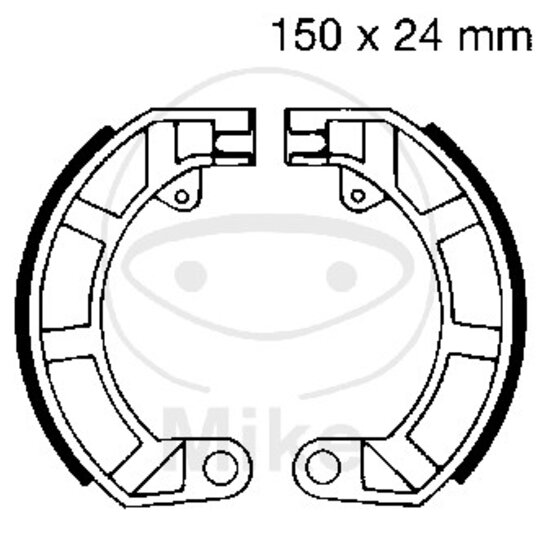 Brzdové čeľuste -sada EBC V904 neobsahuje  pružiny