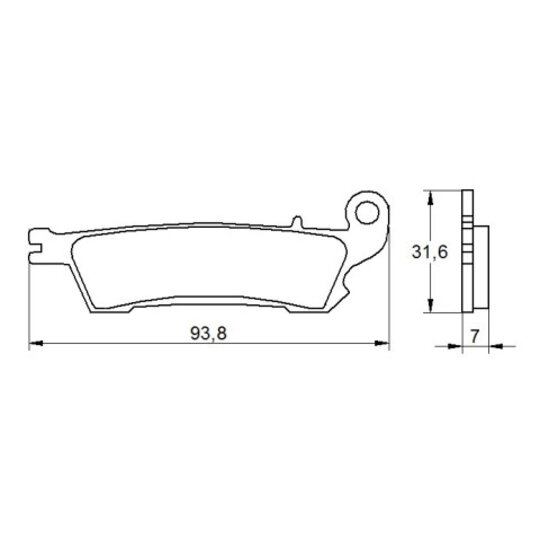 Brzdové obloženie ACCOSSATO AGPA110 OR
