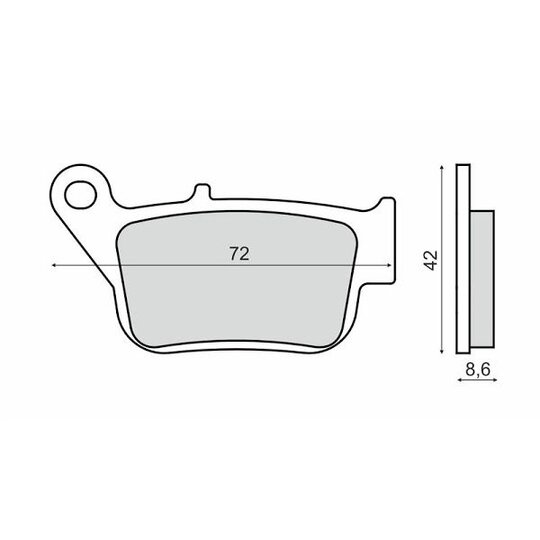 Brzdové obloženie RMS 225103270 organické