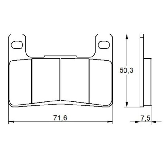 Brzdové obloženie ACCOSSATO AGPA109 ZXC