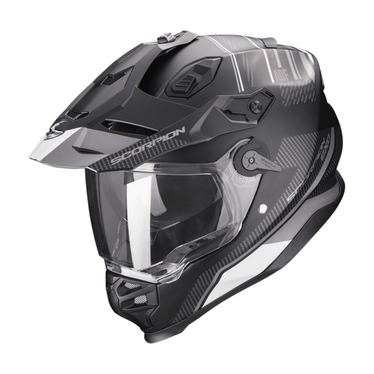 Scorpion prilba adf-9000 air - desert / matt black-silver - 184-426-159-04