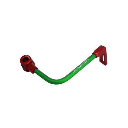Lever guard ACCOSSATO with green hose and joint right, aluminium