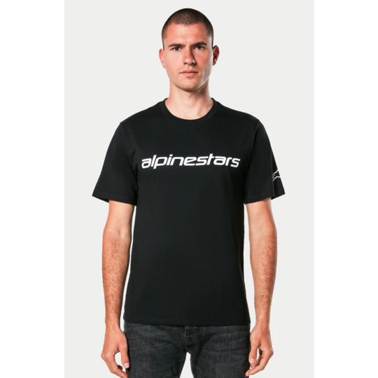 Alpinestars - tričko linear wordmark 2.0 csf / black-white - tricko-alpine-linear2.0-3