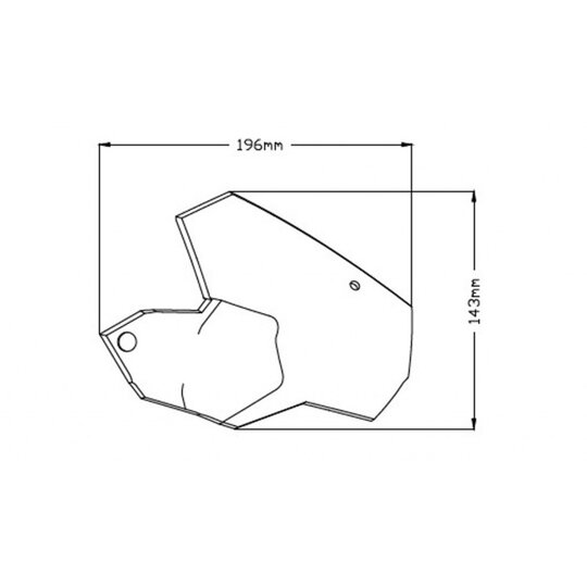 Deflektor rukovätí PUIG 1319F tmavá dymová