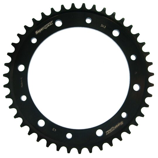 Reťazová rozeta SUPERSPROX RFE-343:43-BLK čierna 43T, 530