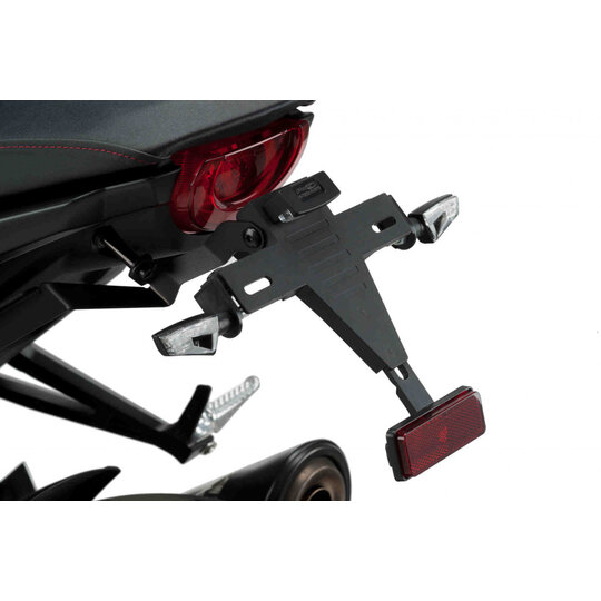 Nastaviteľný držiak ŠPZ PUIG 9786N čierna