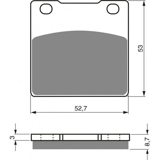 Brzdové obloženie GOLDFREN 016 S33 STREET Zadná