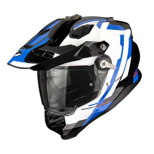 Scorpion prilba adf-9000 air - patrol / black-blue-white - A_scorpionADF9000A_PATROL_BlaBluWhi_getstung