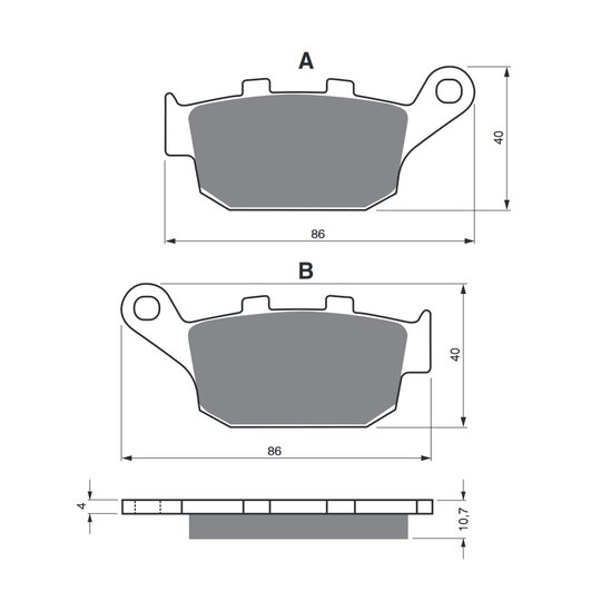 Brzdové obloženie GOLDFREN 020 AD