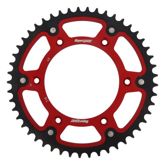 Rozeta SUPERSPROX STEALTH RST-210:49-RED červené 49T, 520