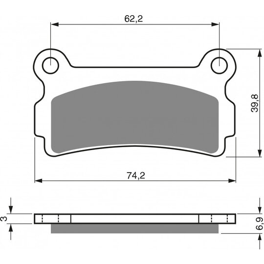 Brzdové obloženie GOLDFREN 180 K5