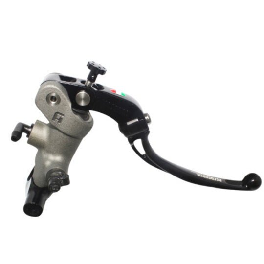 Radial brake master cylinder ACCOSSATO 19 x 18 with folding lever,black