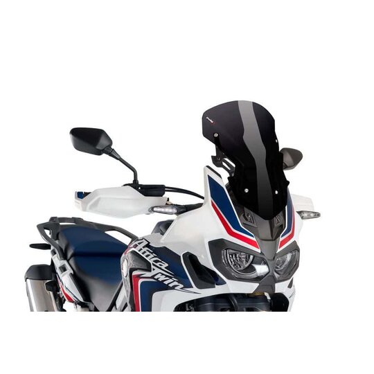 Plexi štít PUIG RACING WITH SUPPORT + PROTECTION 9155N čierna