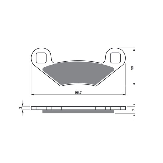Brzdové obloženie GOLDFREN 162 AD  OFF-ROAD FRONT