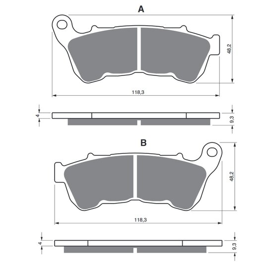 Brzdové obloženie GOLDFREN 359 S33 STREET FRONT