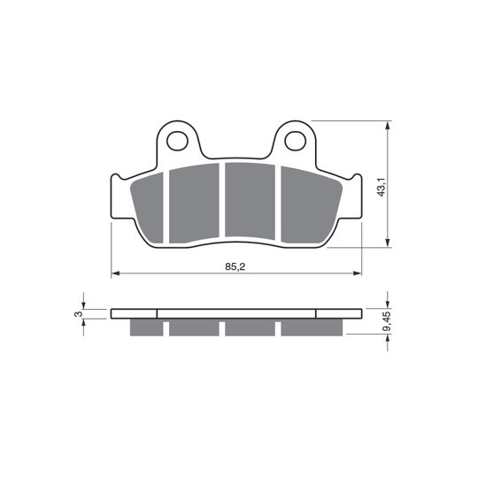 Brzdové obloženie GOLDFREN 350 AD  OFF-ROAD FRONT