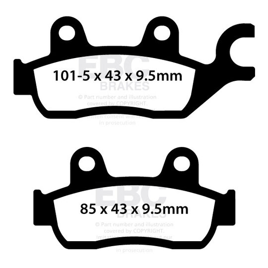 Brzdové obloženie EBC FA744
