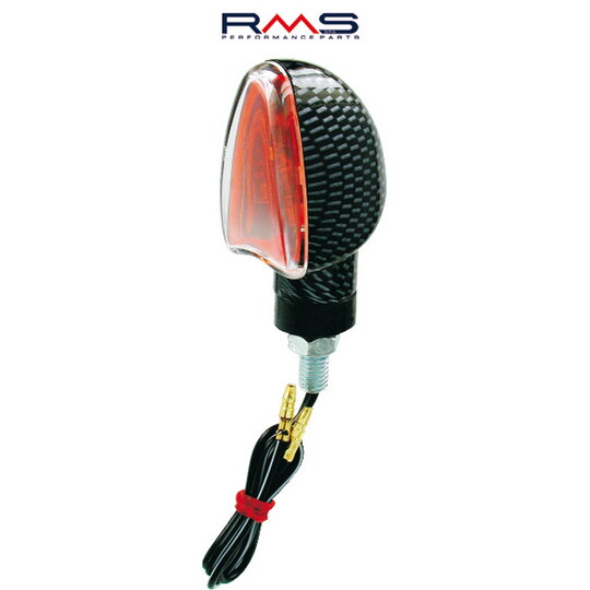 Blinker RMS 246480020 Karbonový vzhľad , priehľadné sklo Homologácia