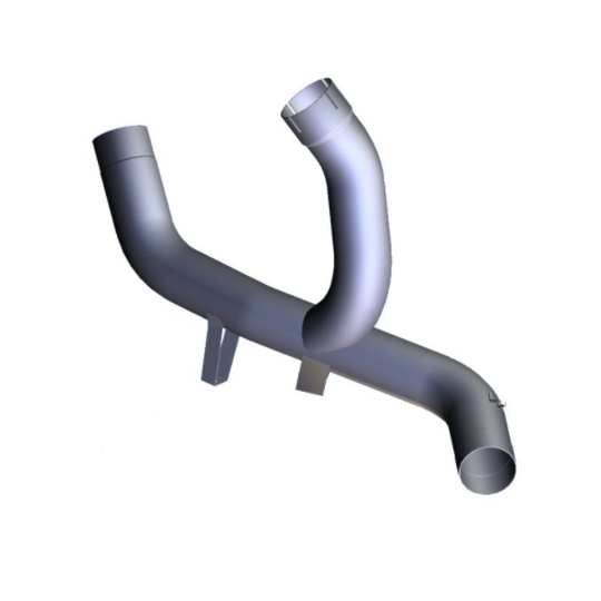 Rúrka No-kat MIVV DOUBLE GUN D.037.C1 nerez