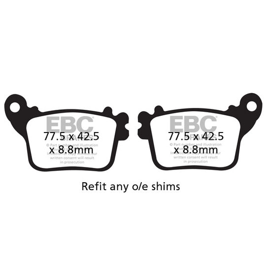 Brzdové obloženie EBC FA436V