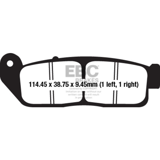 Brzdové obloženie EBC FA672HH