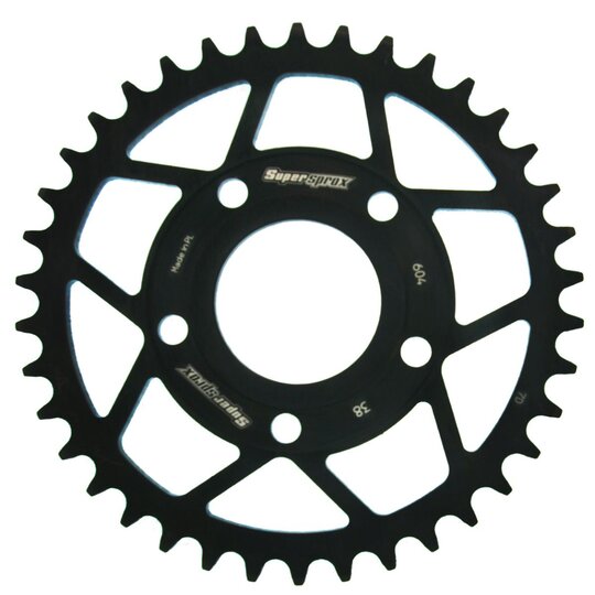 Reťazová rozeta SUPERSPROX RFE-604:38-BLK čierna 38T, 520