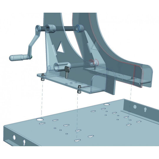 Sada pre rýchle uchytenie LV8 EWCM.QK pre mechanické a pneumatické upínanie kolies