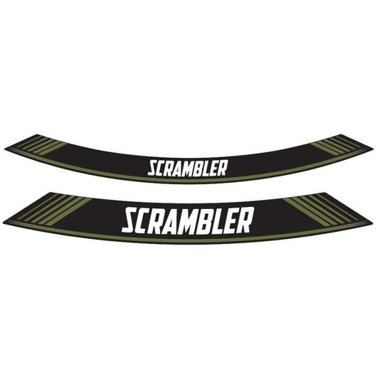 Linka na ráfik PUIG SCRAMBLER 9134V zelená linky na ráfik - sada 8ks