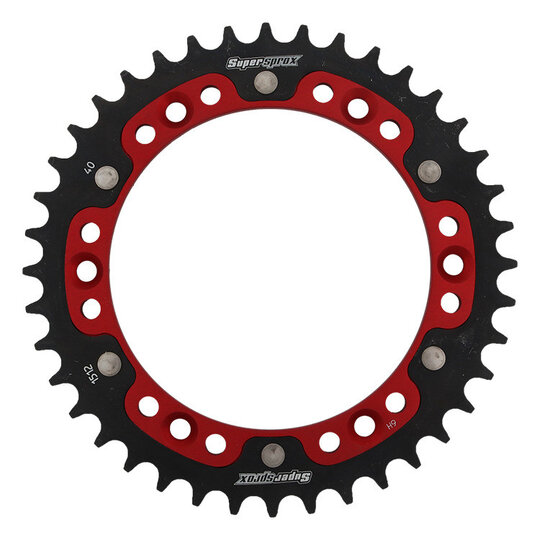 Reťazová rozeta SUPERSPROX STEALTH RST-1512:40-RED červené 40T, 520