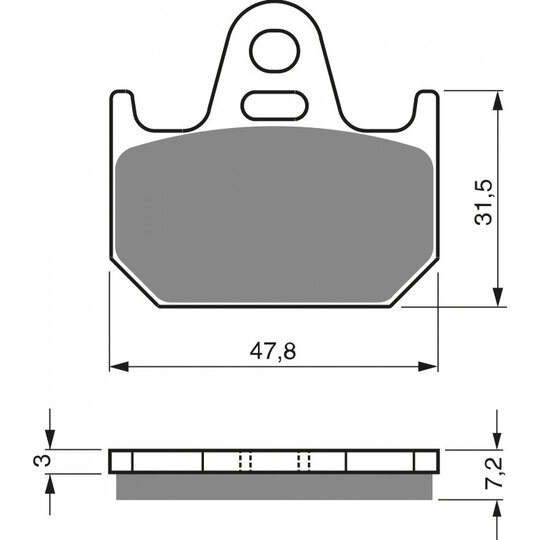 Brzdové obloženie GOLDFREN 158 AD  STREET