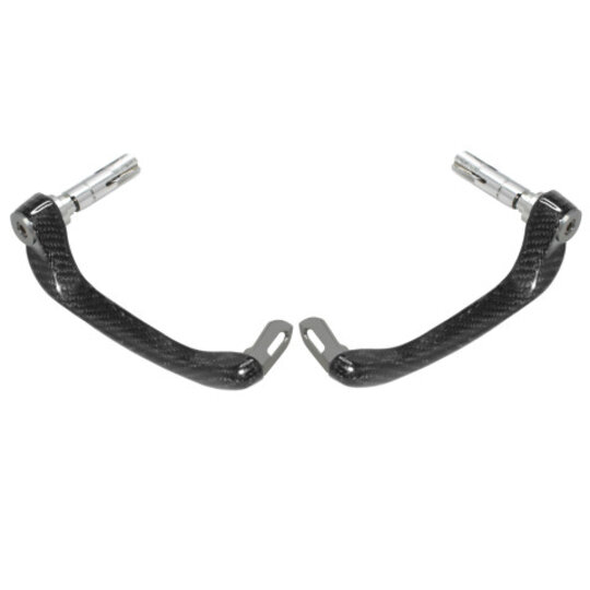 Lever guard ACCOSSATO with silver eyelet and insert right + left , carbon