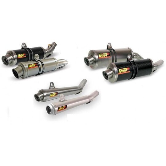 Výfuk kompletný 4x2x1 MIVV SPEED EDGE R.BW.0003.SRT Celotitán / Karbónové viečko