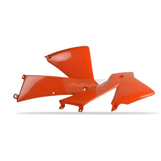 Spojler chladiča POLISPORT 8424000002 (pár) oranžová KTM